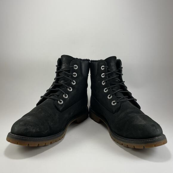Timberland 6-Inch Premium Fleece-Lined Waterproof Boot Womens Size 10 Black - Picture 11 of 13